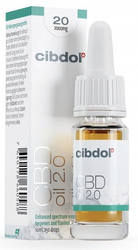Cibdol 2.0 Olej konopny CBD 20% 2000 mg Naturalny