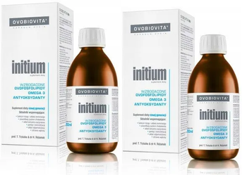2x Suplement diety Ovobiovita Initium kwasy omega-3 płyn 250 ml