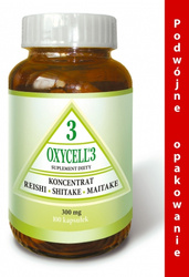 Oxycell 3 - 100 kapsułek Koncentrat Reishi, Shitake, Maitake