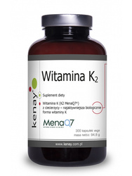 WITAMINA K2 MenaQ7® z ciecierzycy (300 kapsułek) - suplement diety