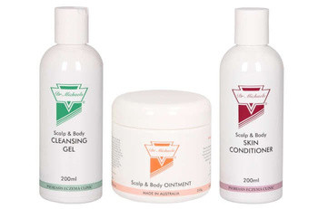 Zestaw powiększony Dr Michaels Maść 250g Żel i Odżywka